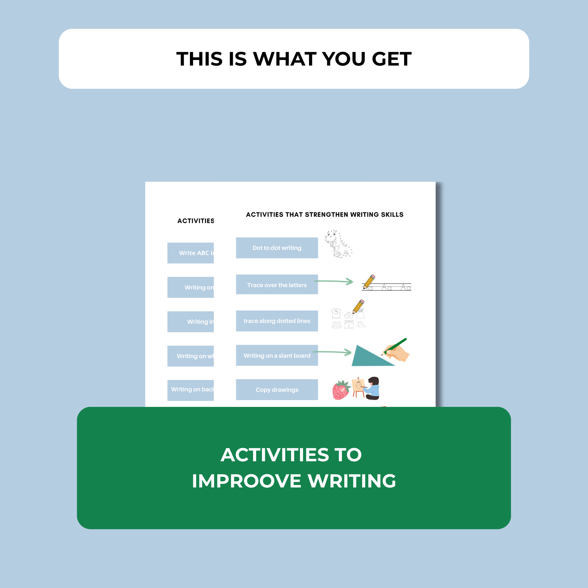 Little hands writIng