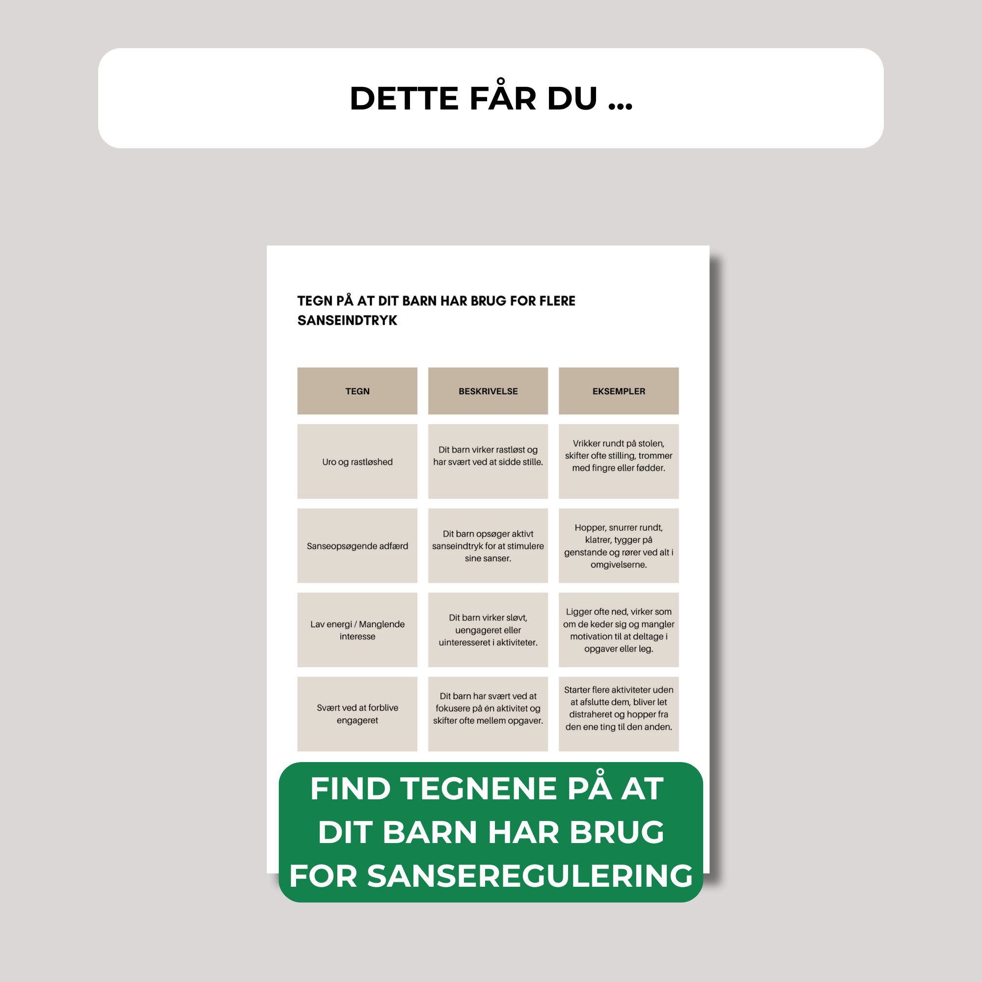 Strategier for sansesøgende børn - DOWNLOAD