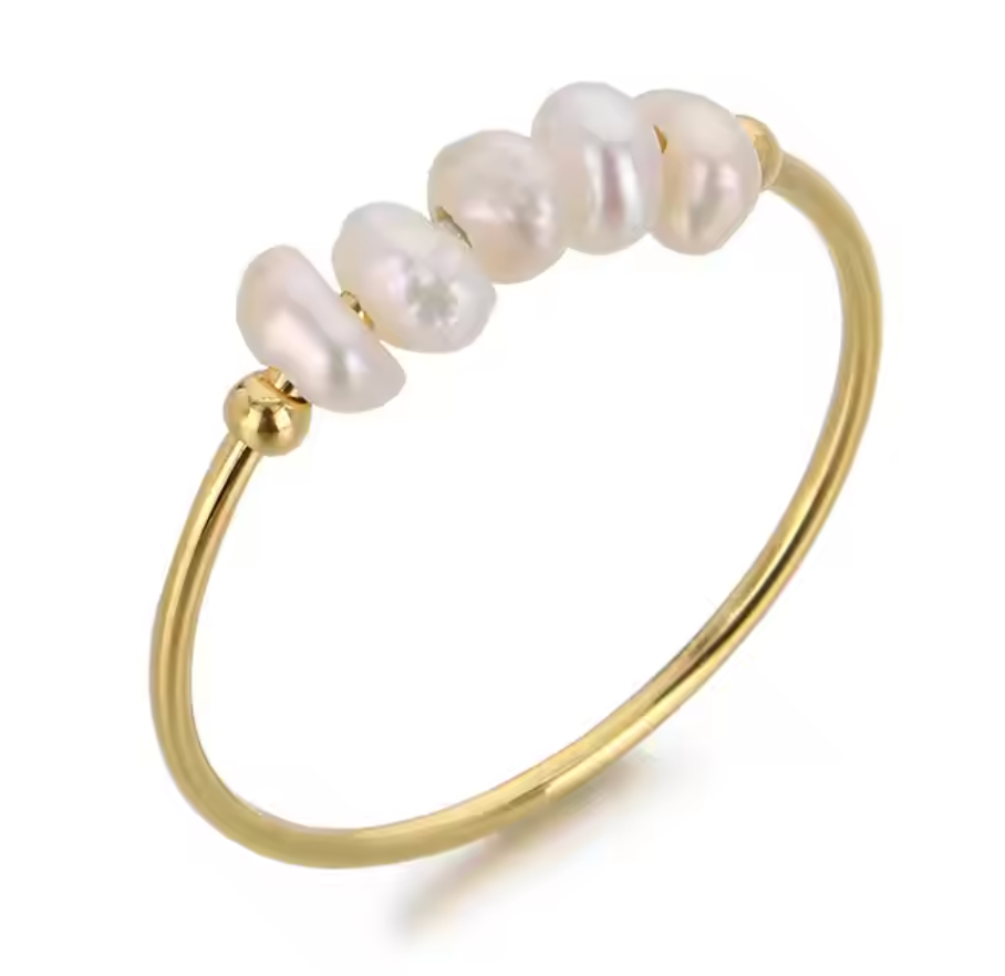 Antistress ring enkel med perler