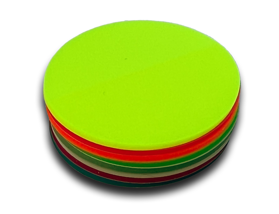 Post-It runde gennemsigtige