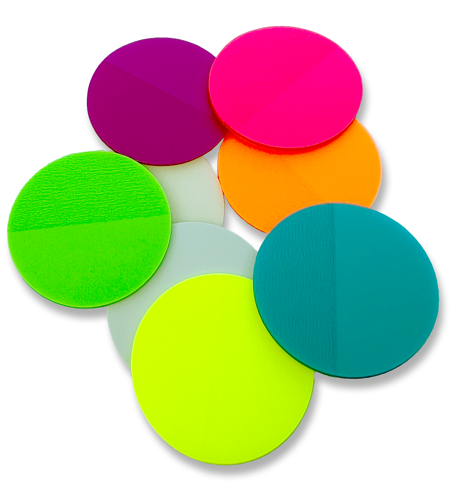 Post-It runde gennemsigtige