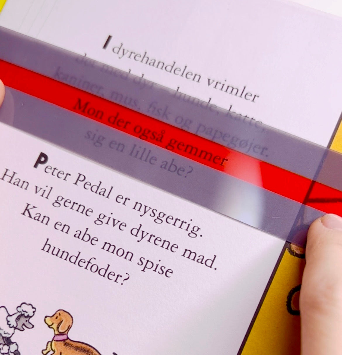 Farvede transparente læseplader - smalle
