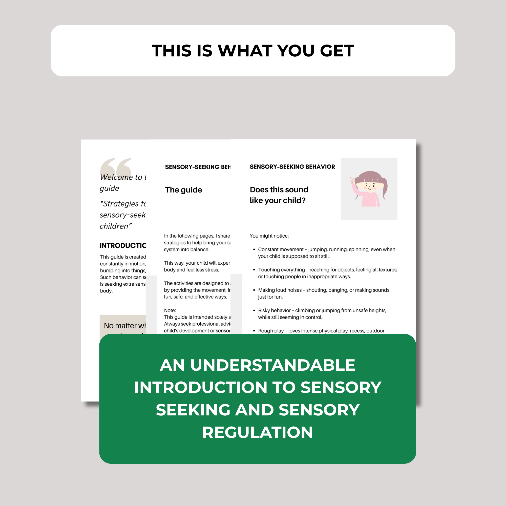 STRATEGIES FOR  SENSORY-SEEKING CHILDREN (download)