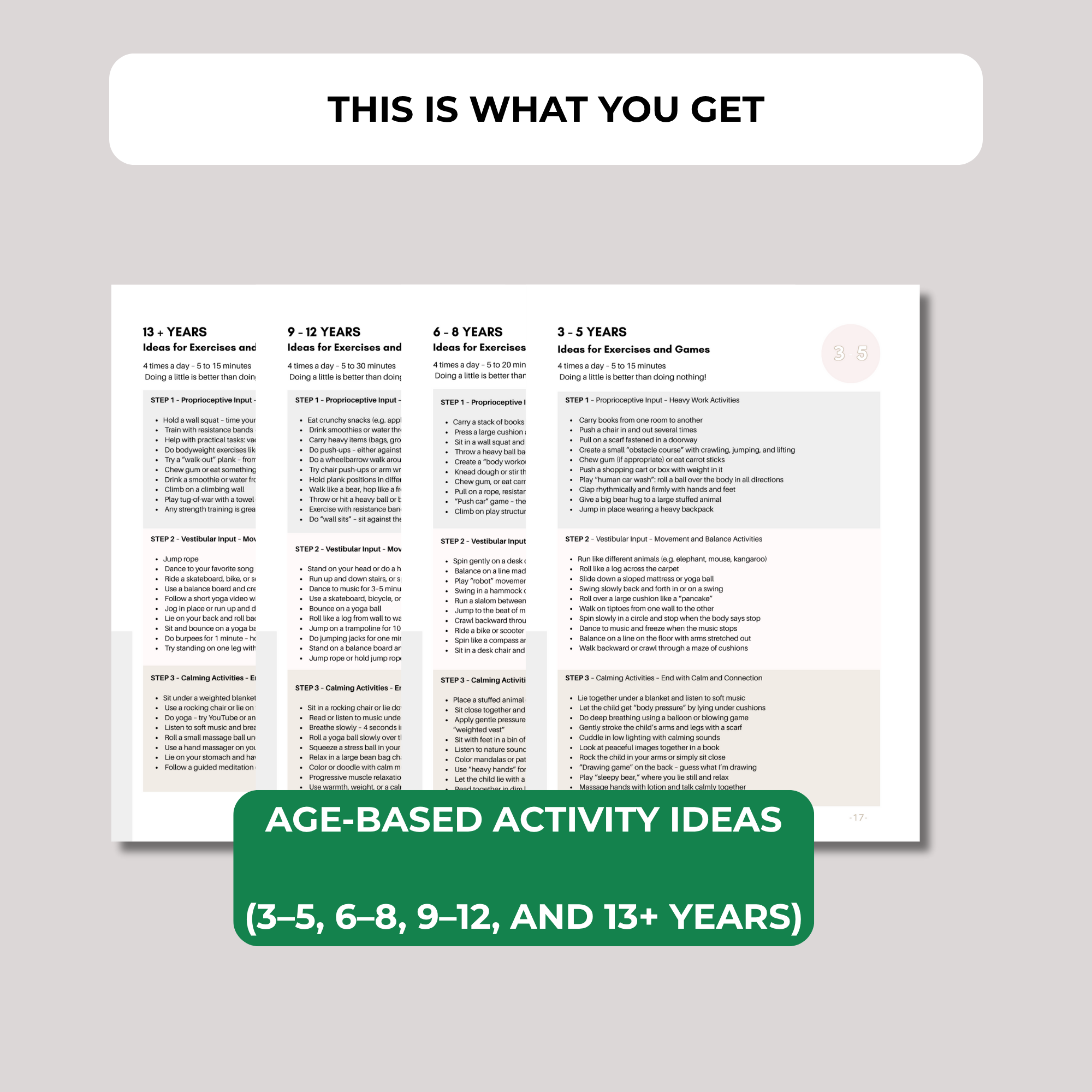 STRATEGIES FOR  SENSORY-SEEKING CHILDREN (download)