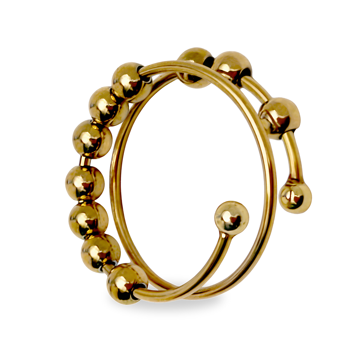 Anti-stress ring dobbelt spiral