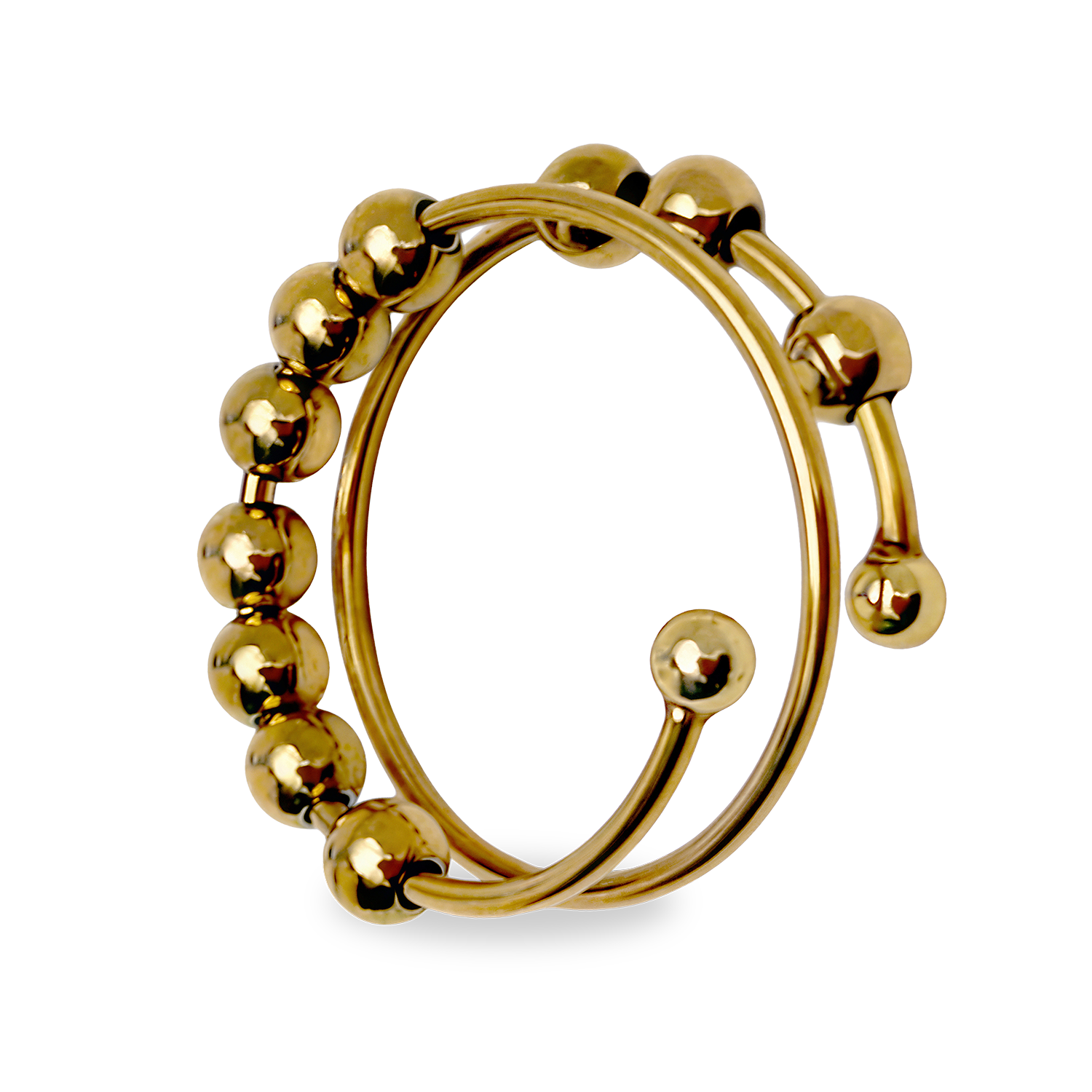 Anti-stress ring dobbelt spiral