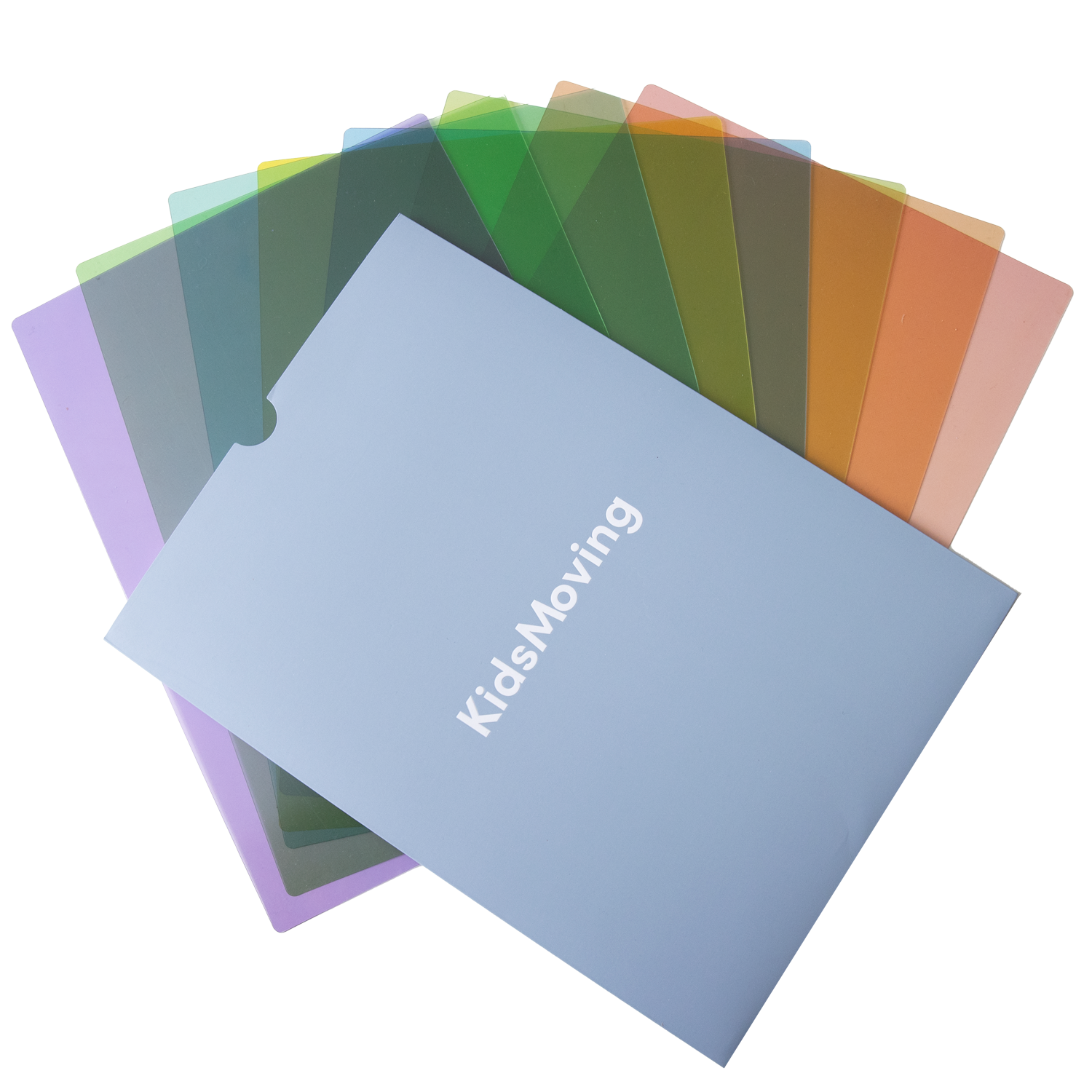 Farvede transparente læseplader - A4