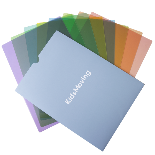 Farvede transparente læseplader - A4