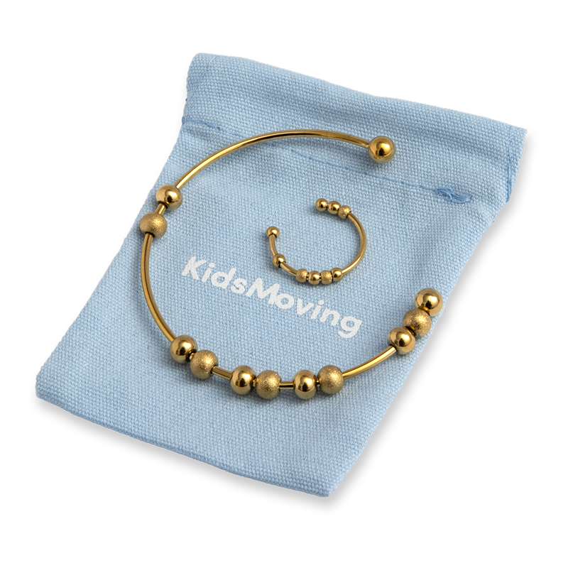 Sæt m. antistress armbånd og ring - enkel