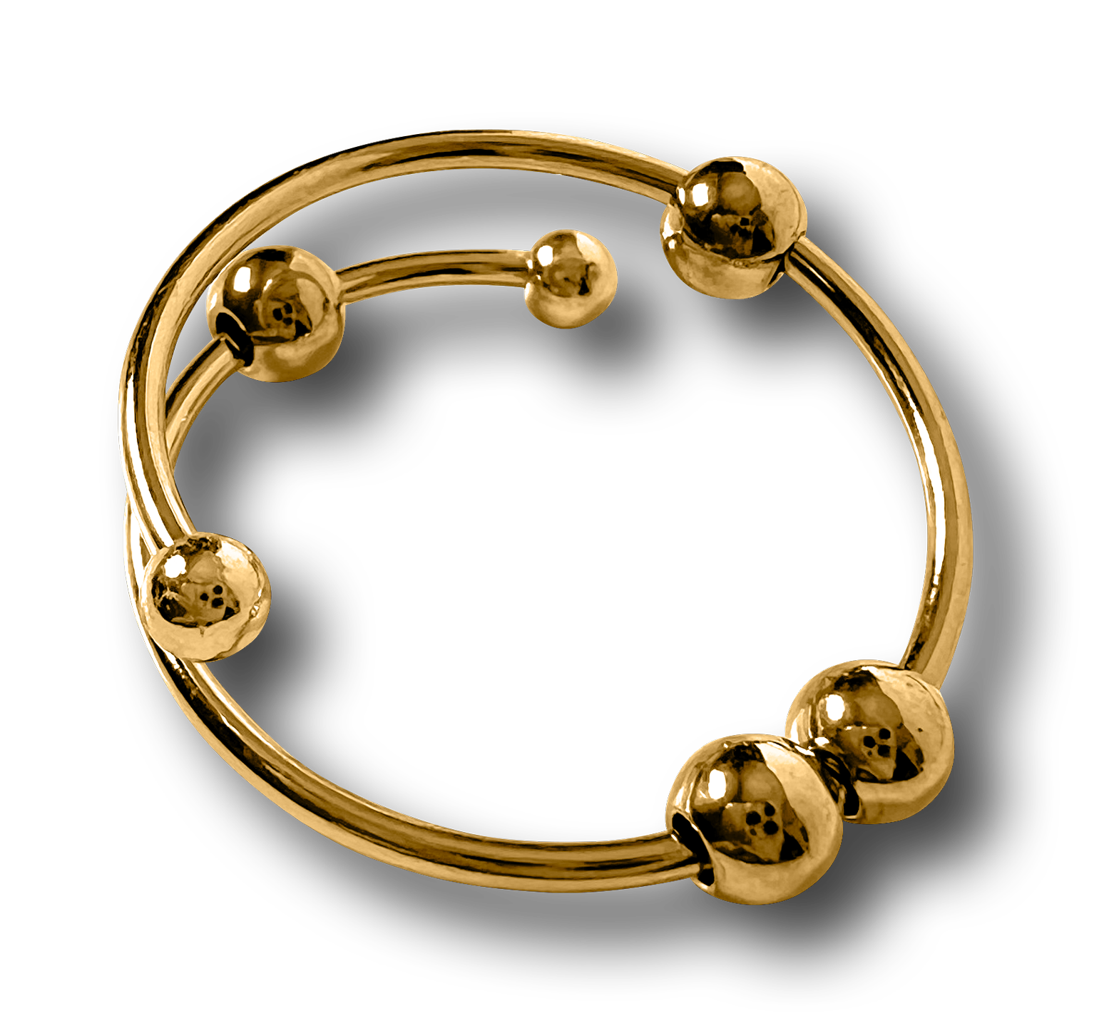 Sæt m. antistress armbånd og ring - Spiral
