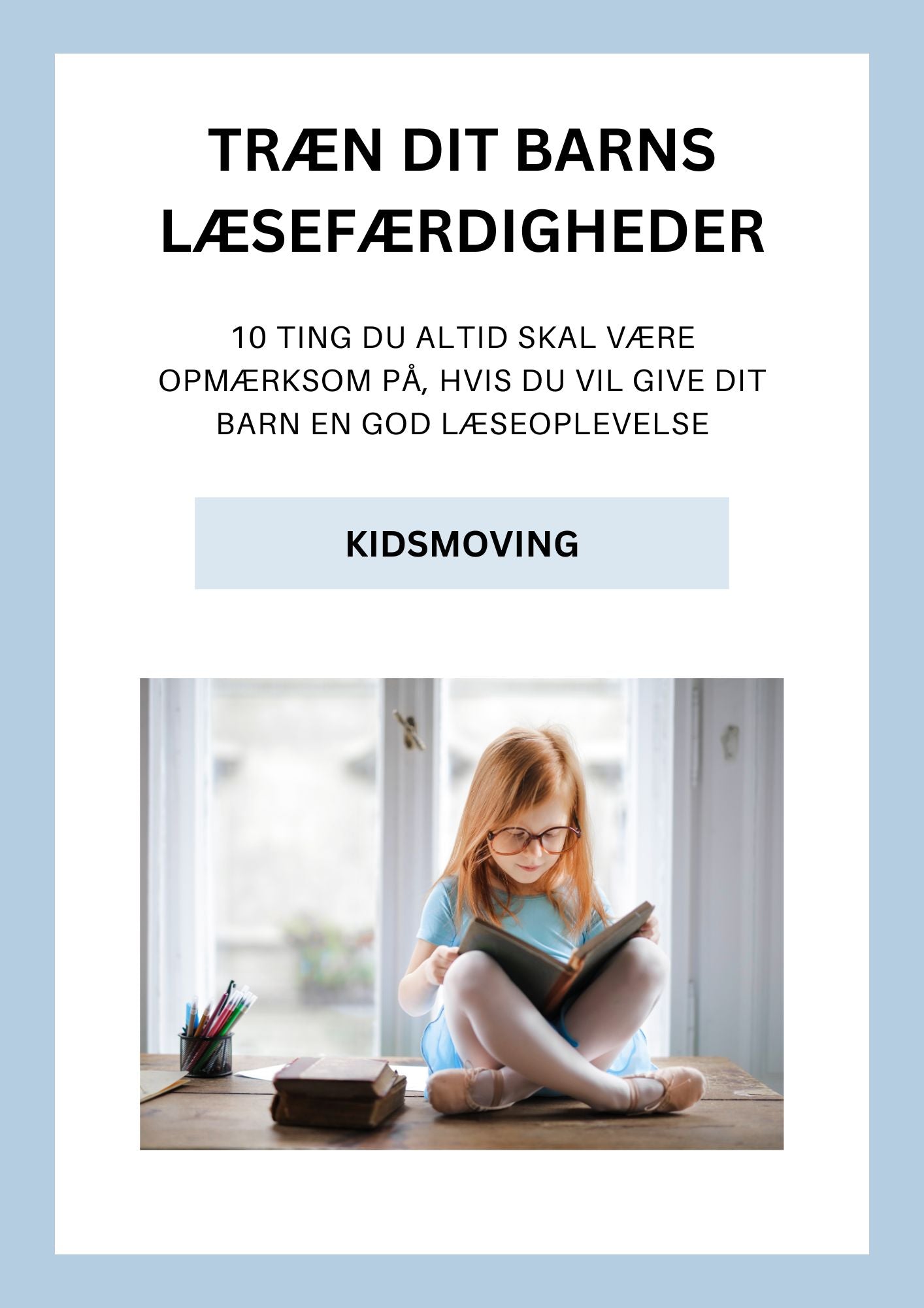 Smal Læseplade - Original Kidsmoving.dk
