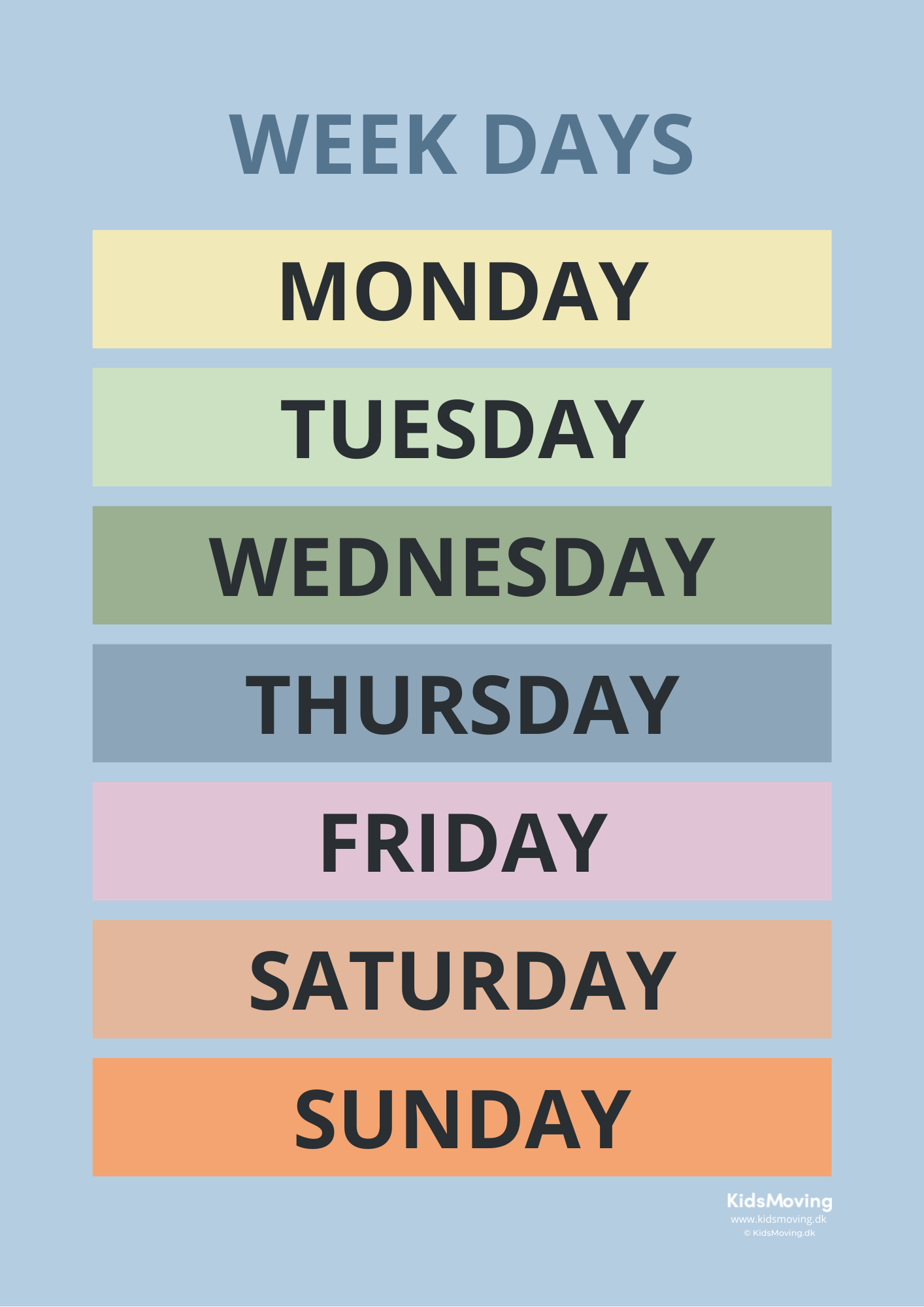 Week days plakat (download)