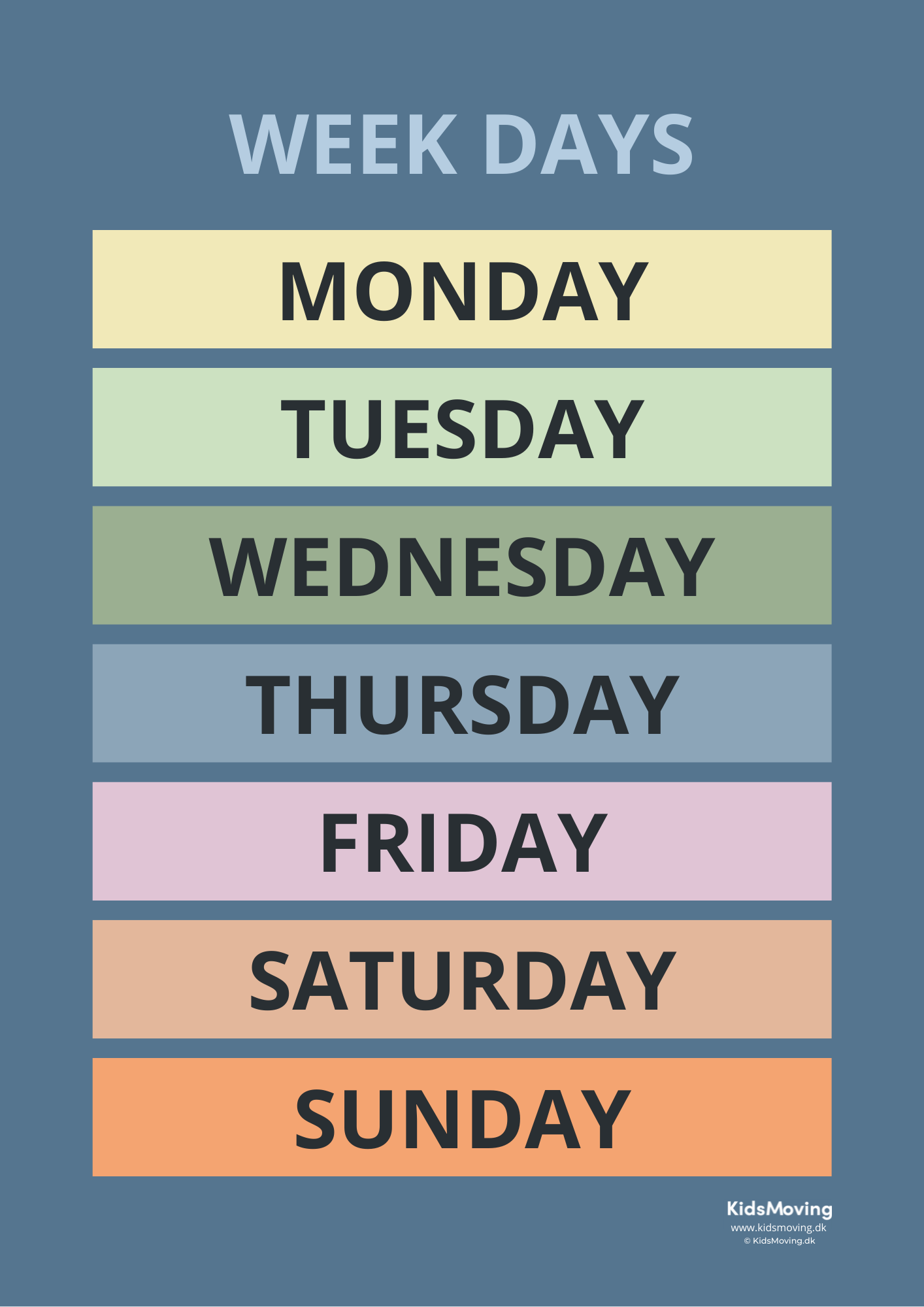 Week days plakat (download)