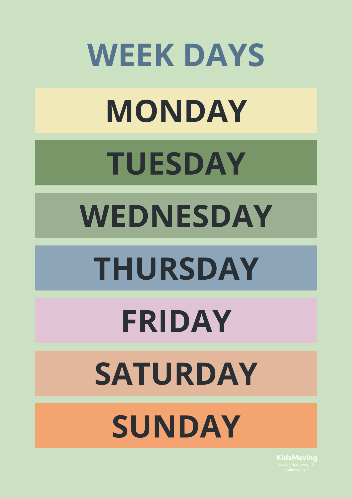 Week days plakat (download)